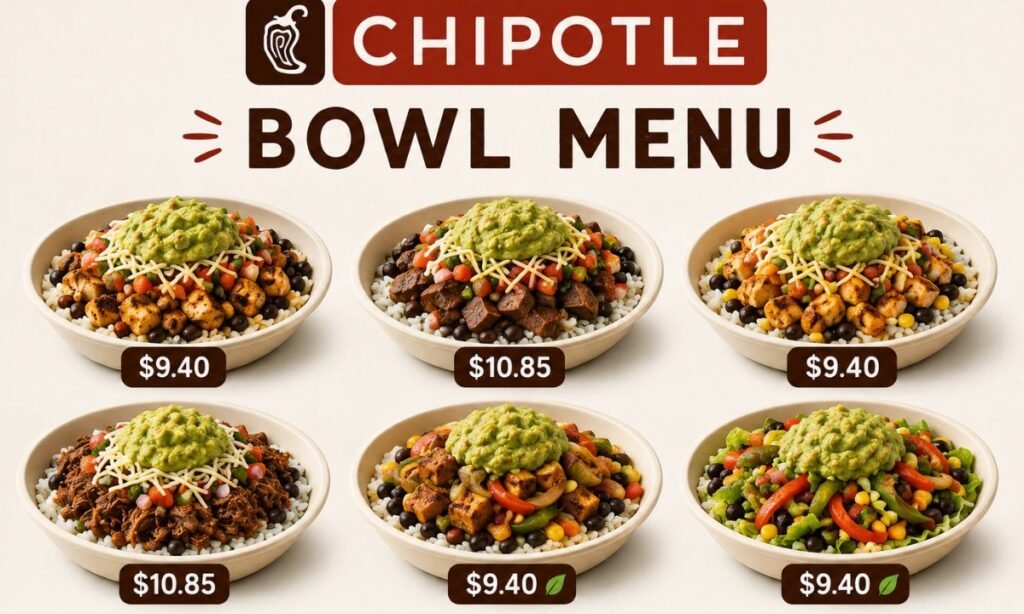 Chipotle Bowl Menu