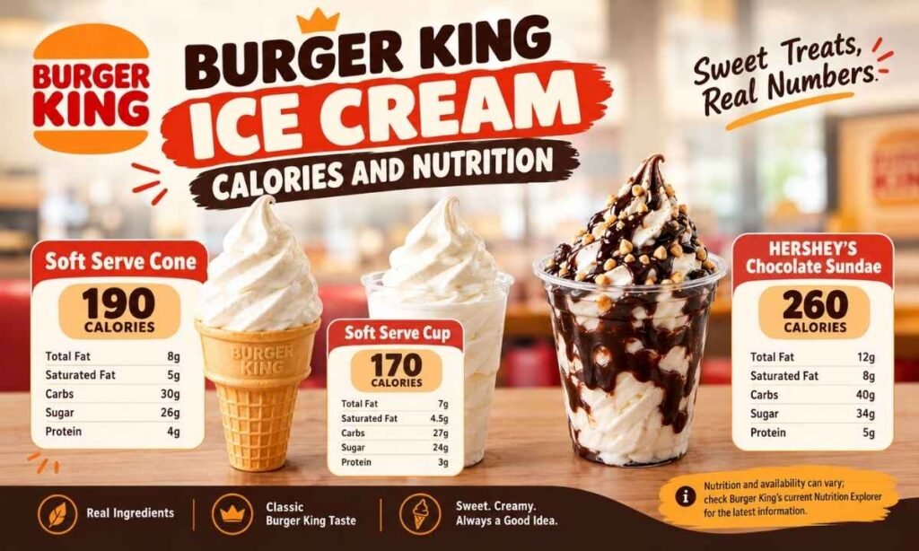 Burger King Ice Cream Calories and Nutrition