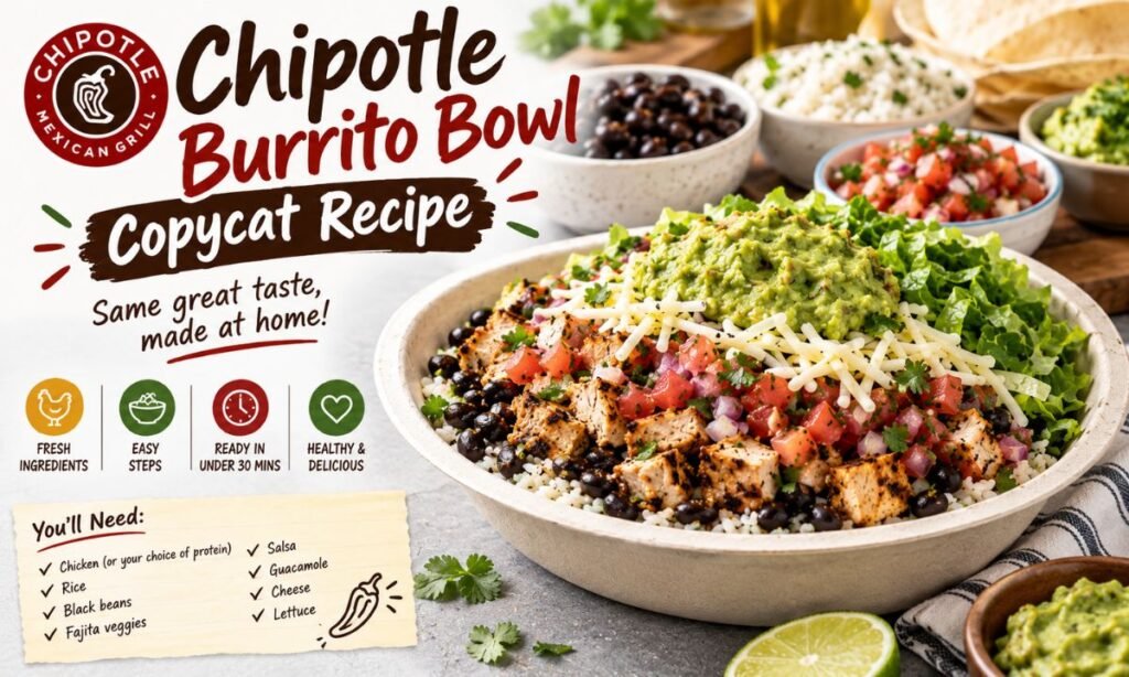 Chipotle Burrito Bowl Copycat Recipe