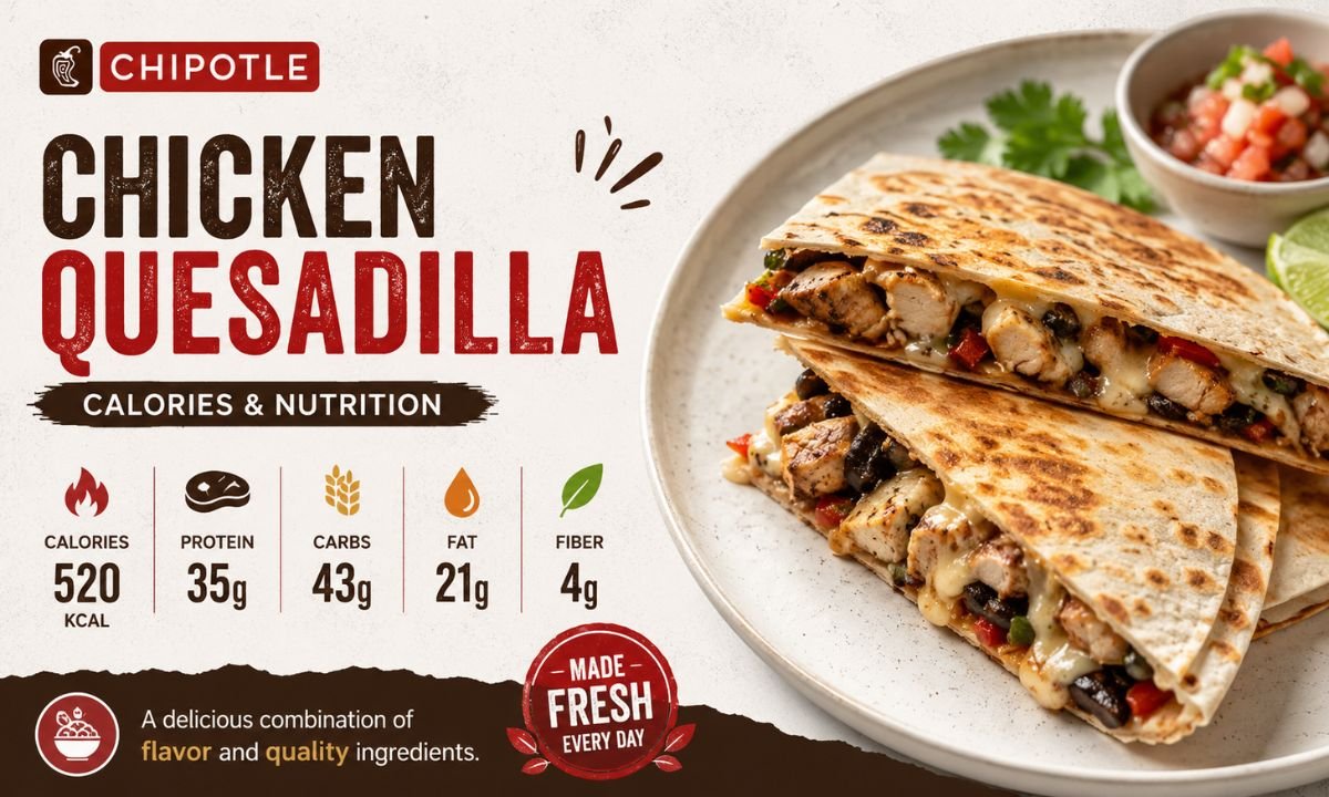 Chipotle Chicken Quesadilla Calories