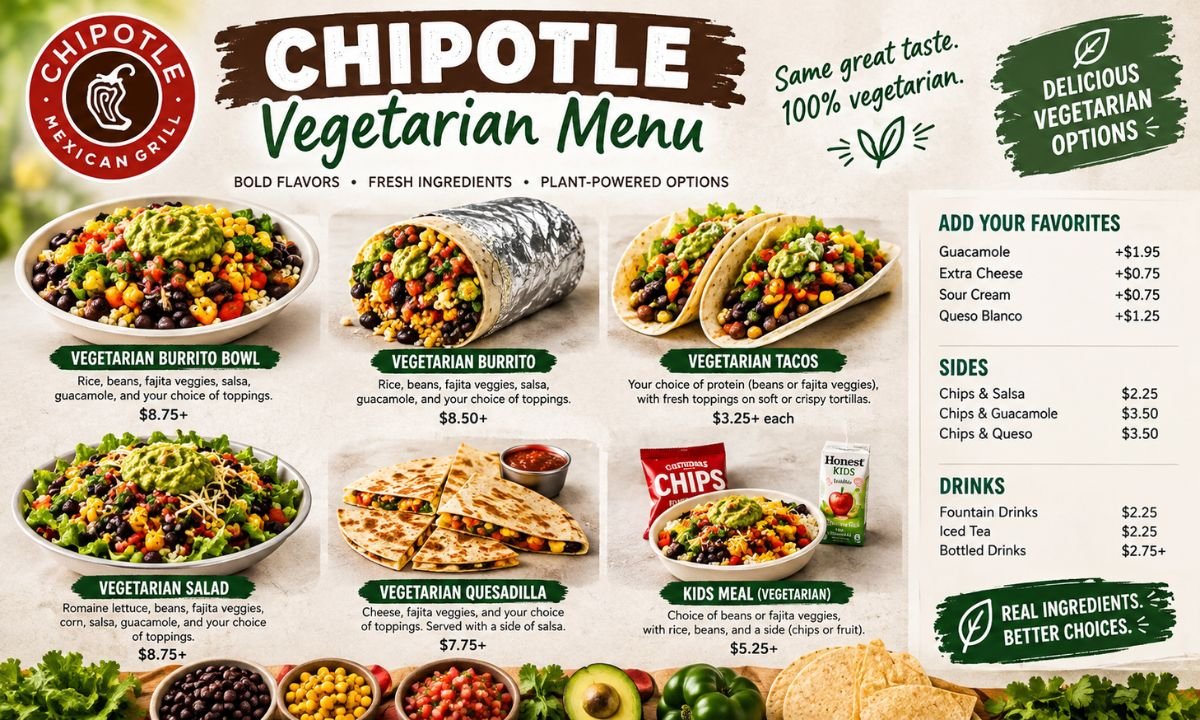 Chipotle Vegetarian Menu