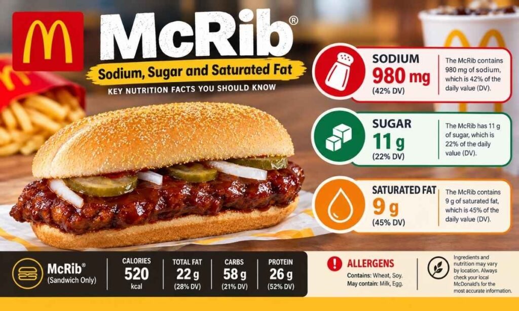 Sodium, Sugar and Saturated Fat
