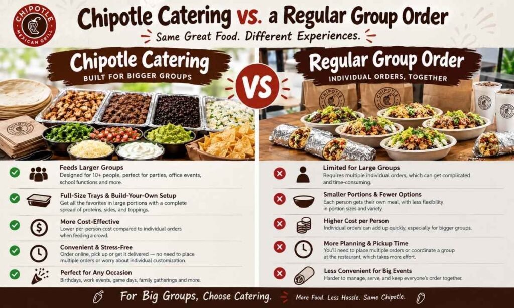 Chipotle Catering vs a Regular Group Order