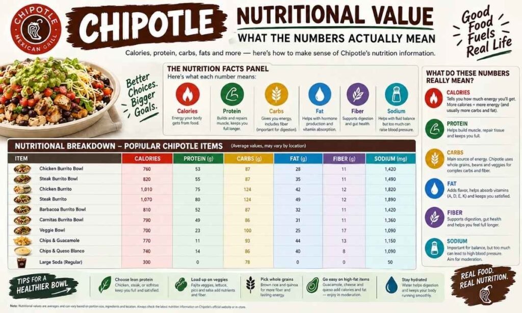 Chipotle Nutritional Value