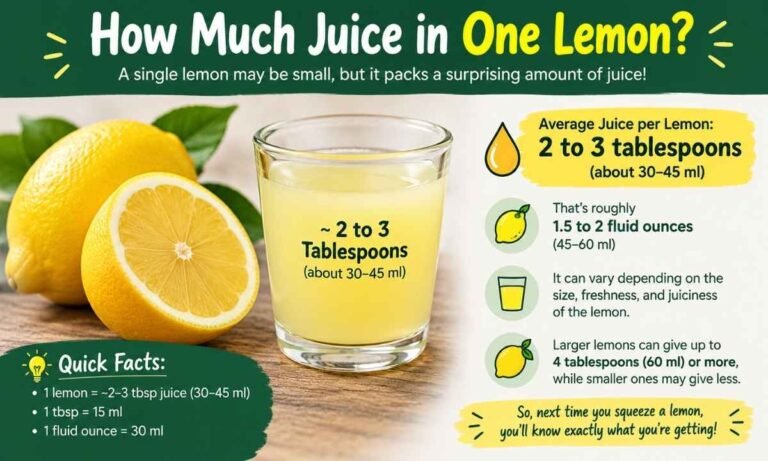 How Much Juice in One Lemon
