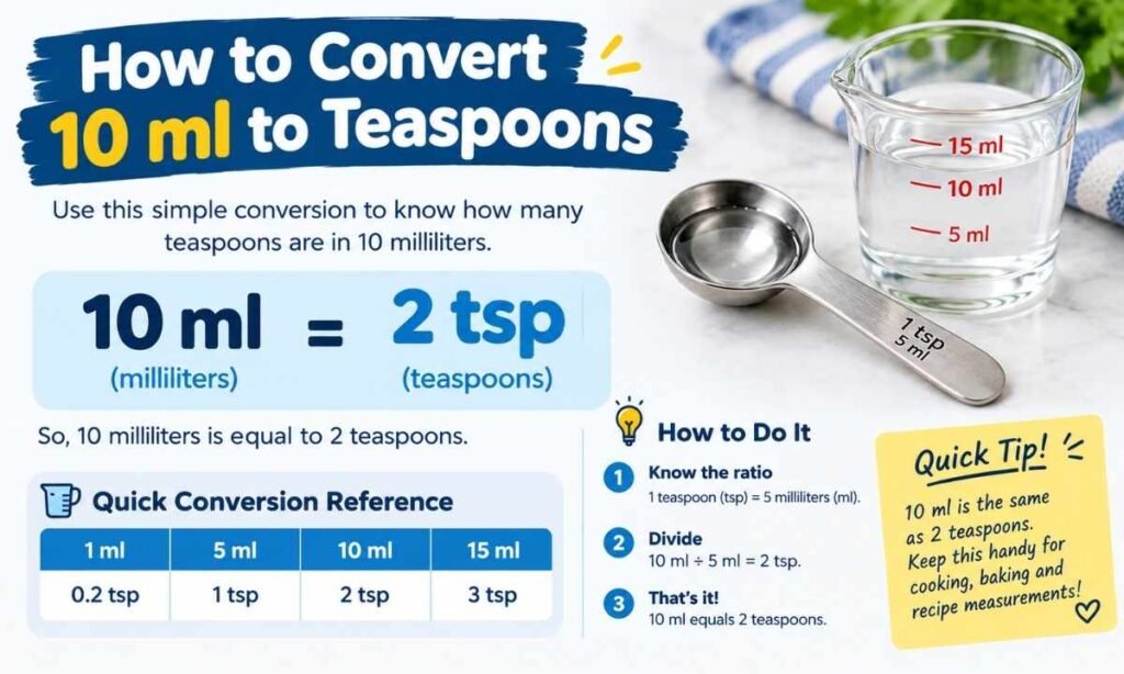 How to Convert 10 ml to Teaspoons