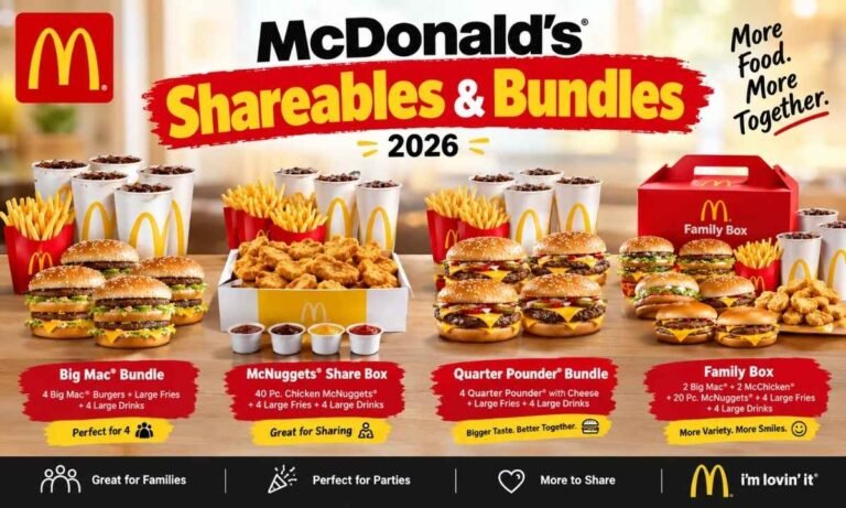 Mc donalds shareables & bundles